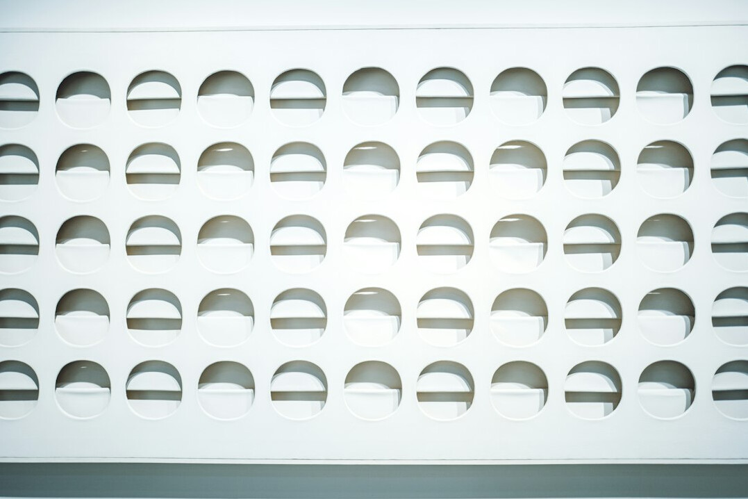 Server racks with glowing network equipment in a data centre